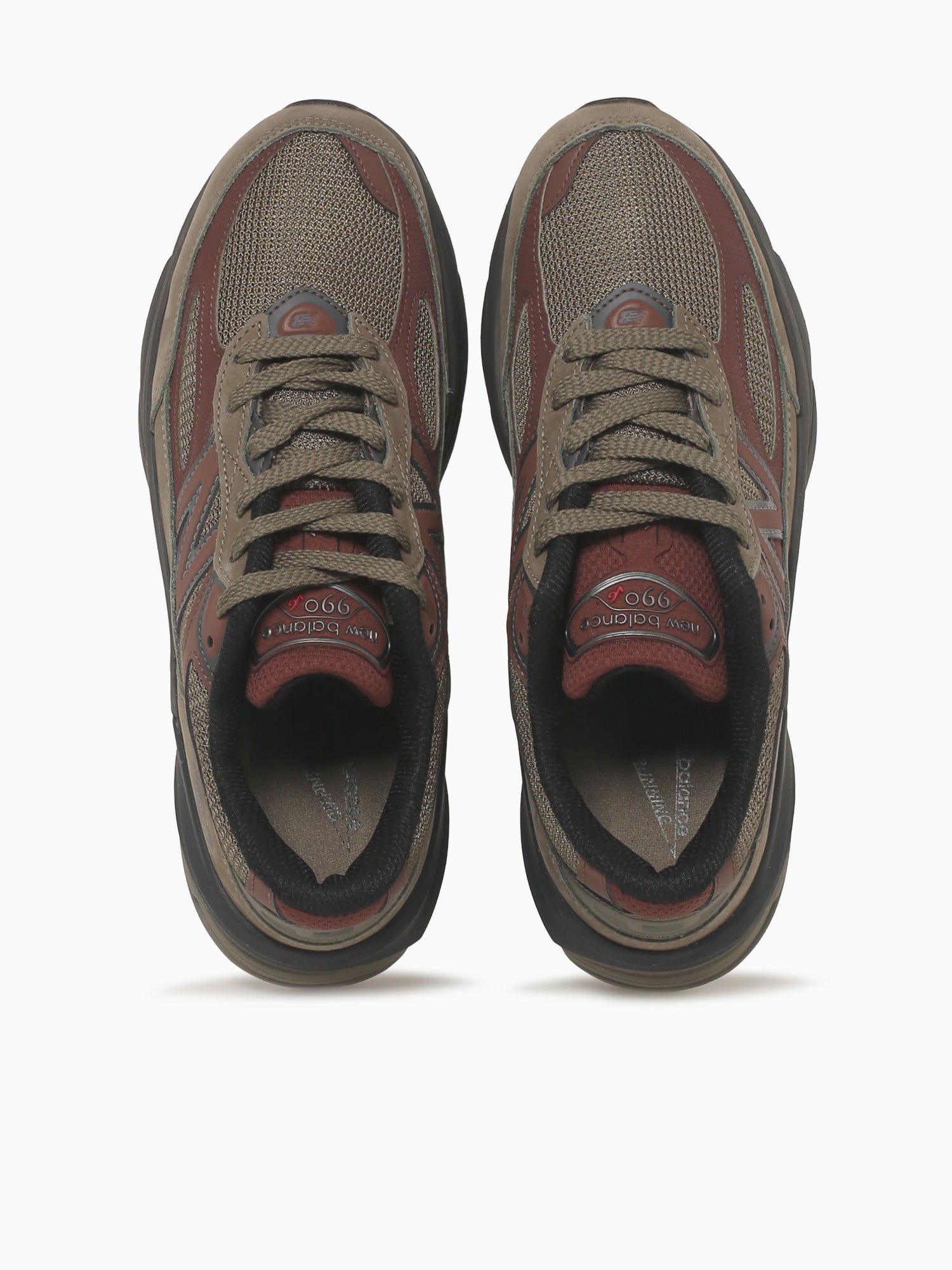 990v6 Dark Camo Leather Dark Brown / 8 / M