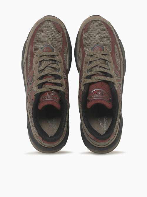 990v6 Dark Camo Leather Dark Brown / 8 / M