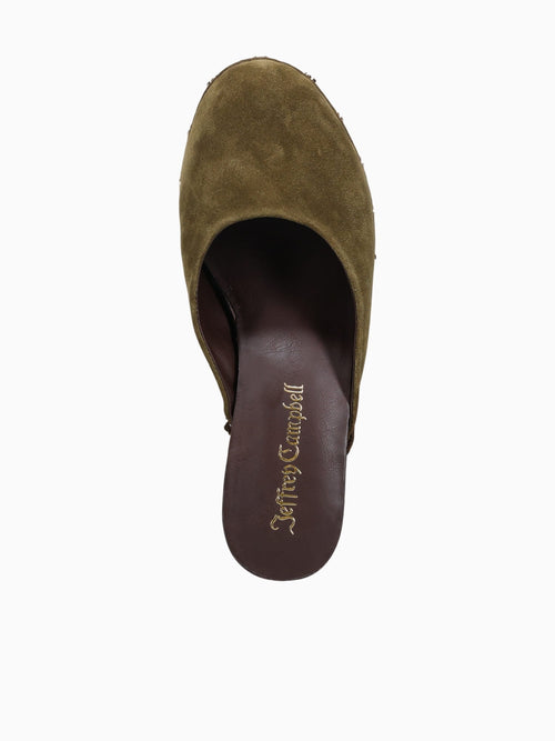 Cloquette2 Olive Cow Suede Dark Green / 5 / M