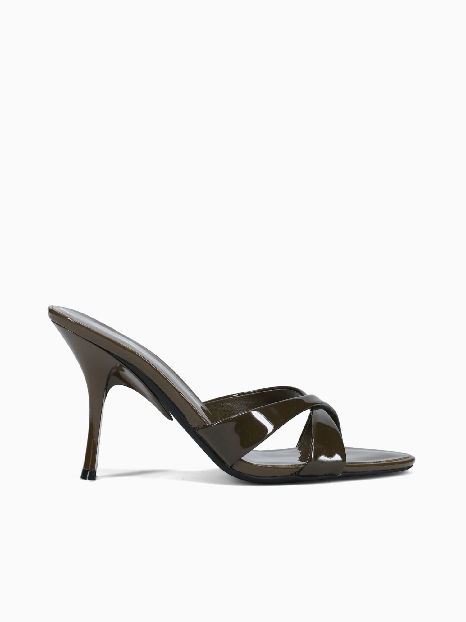 Symone Khaki Patent Cow Leather Medium Brown / 5 / M