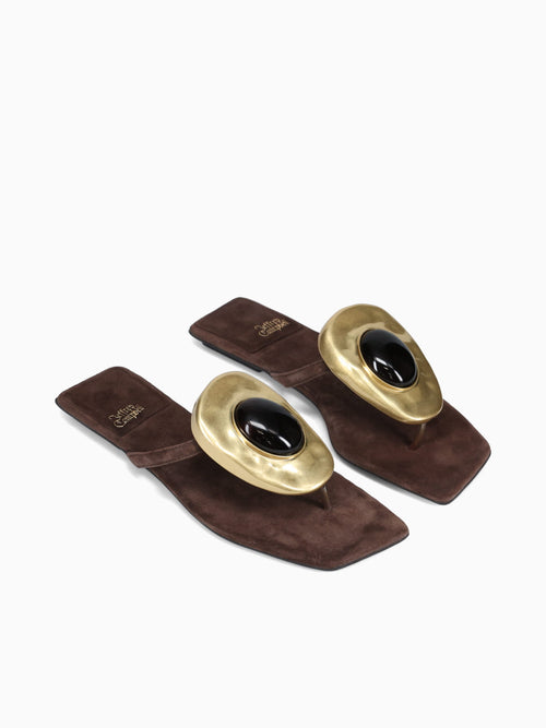Bazaar Brown Suede Kid Suede Brown / 5 / M