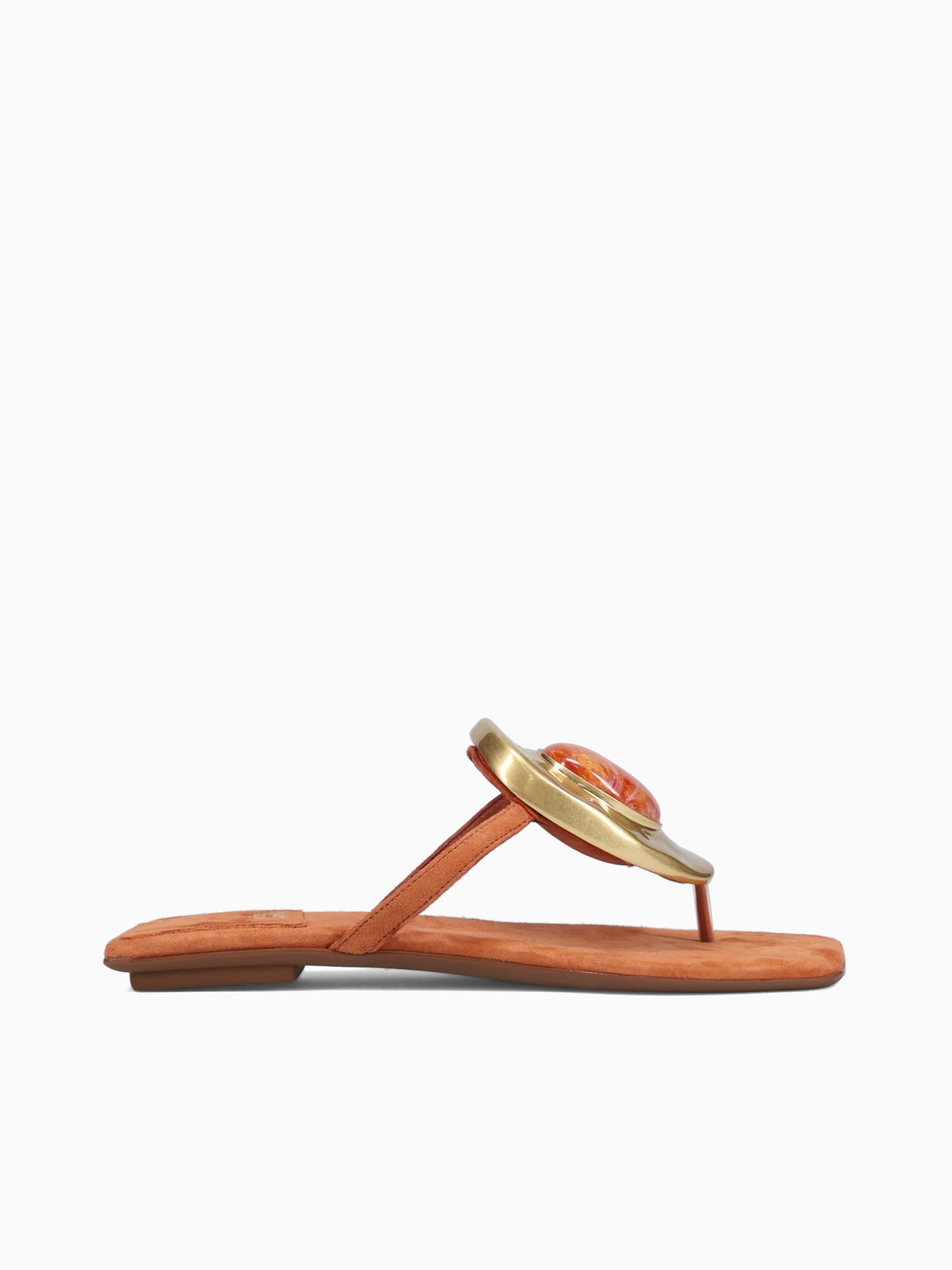 Bazaar Orange Suede Gold Kid Suede Orange / 5 / M