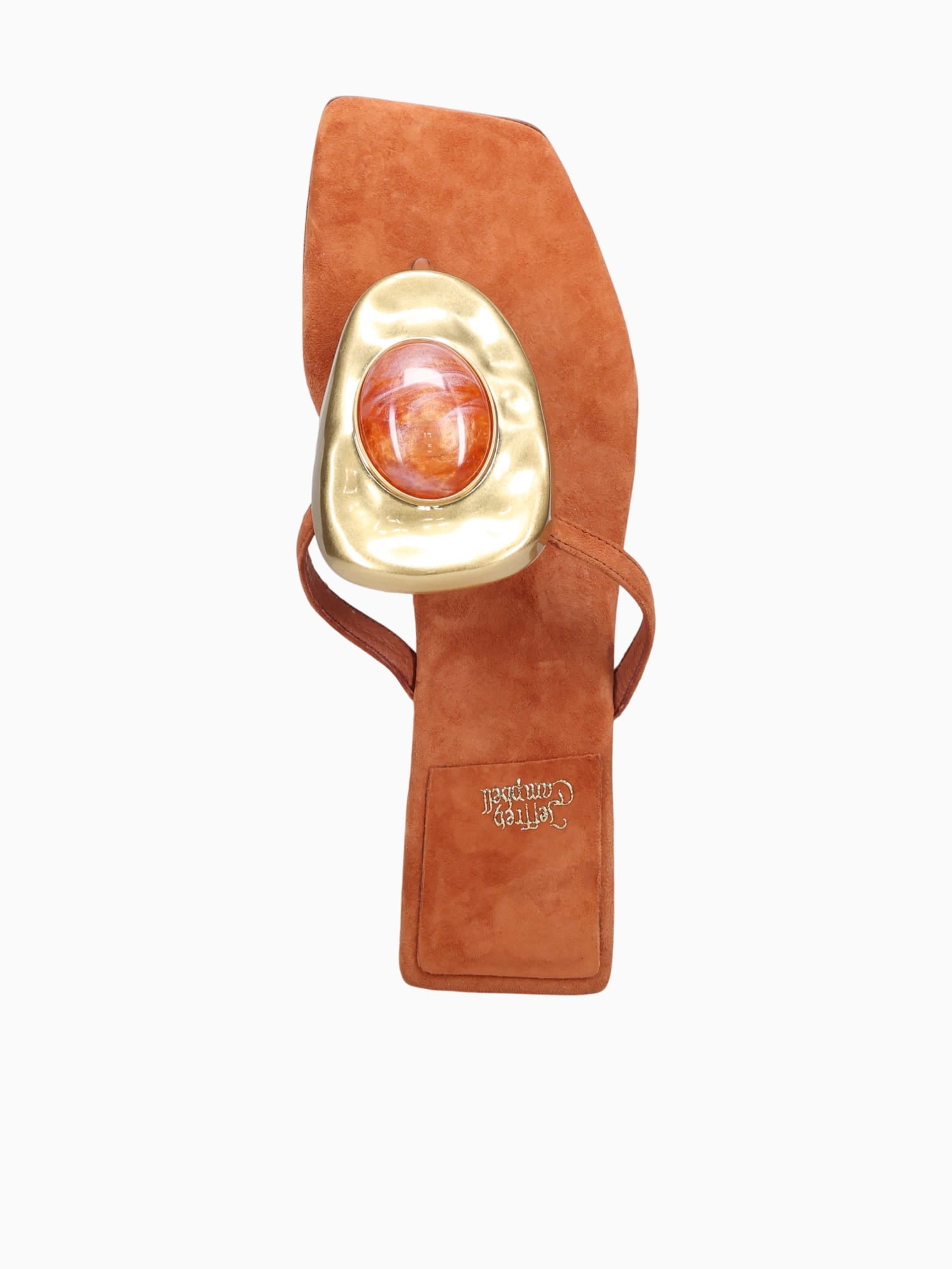 Bazaar Orange Suede Gold Kid Suede Orange / 5 / M