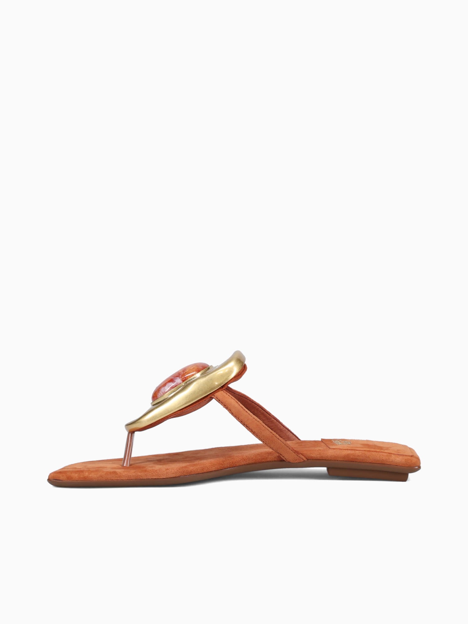 Bazaar Orange Suede Gold Kid Suede Orange / 5 / M