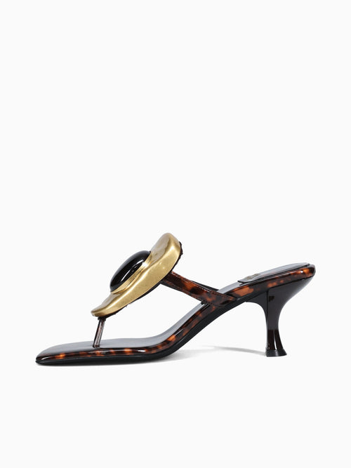 Bazaarmh Tortoise Patent Gold Brown Multi / 5 / M