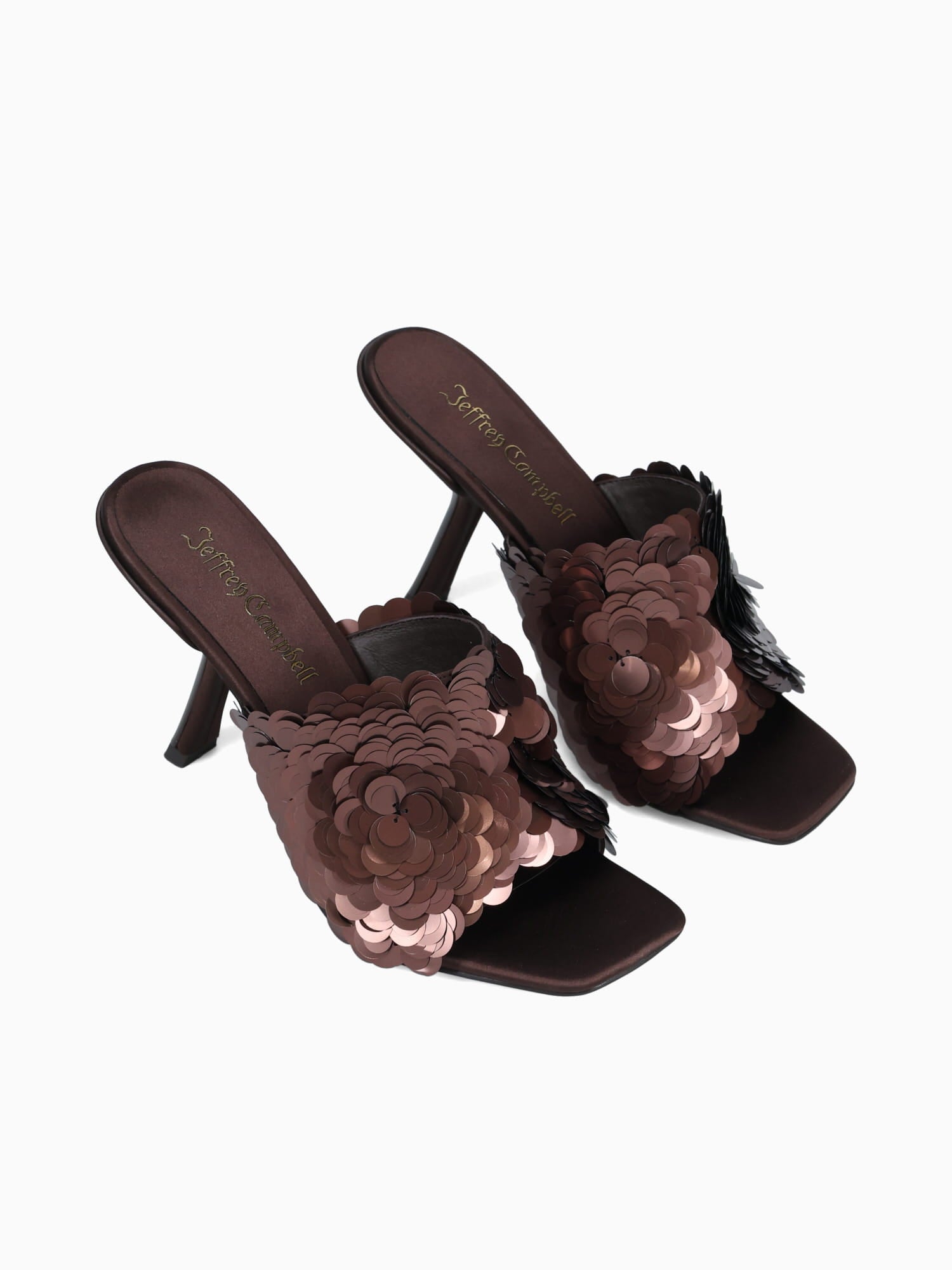 Bailarseq Brown Satin Combo Sequin Fabr Brown / 5 / M