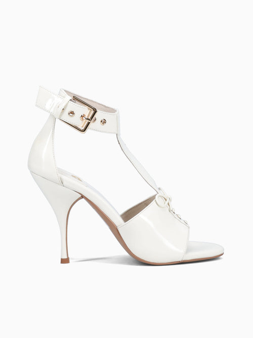 Outcast Ivory Patent Cow Leather Off White / 5 / M