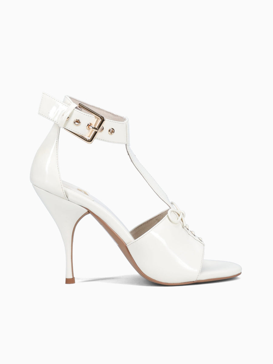 Outcast Ivory Patent Cow Leather Off White / 5 / M