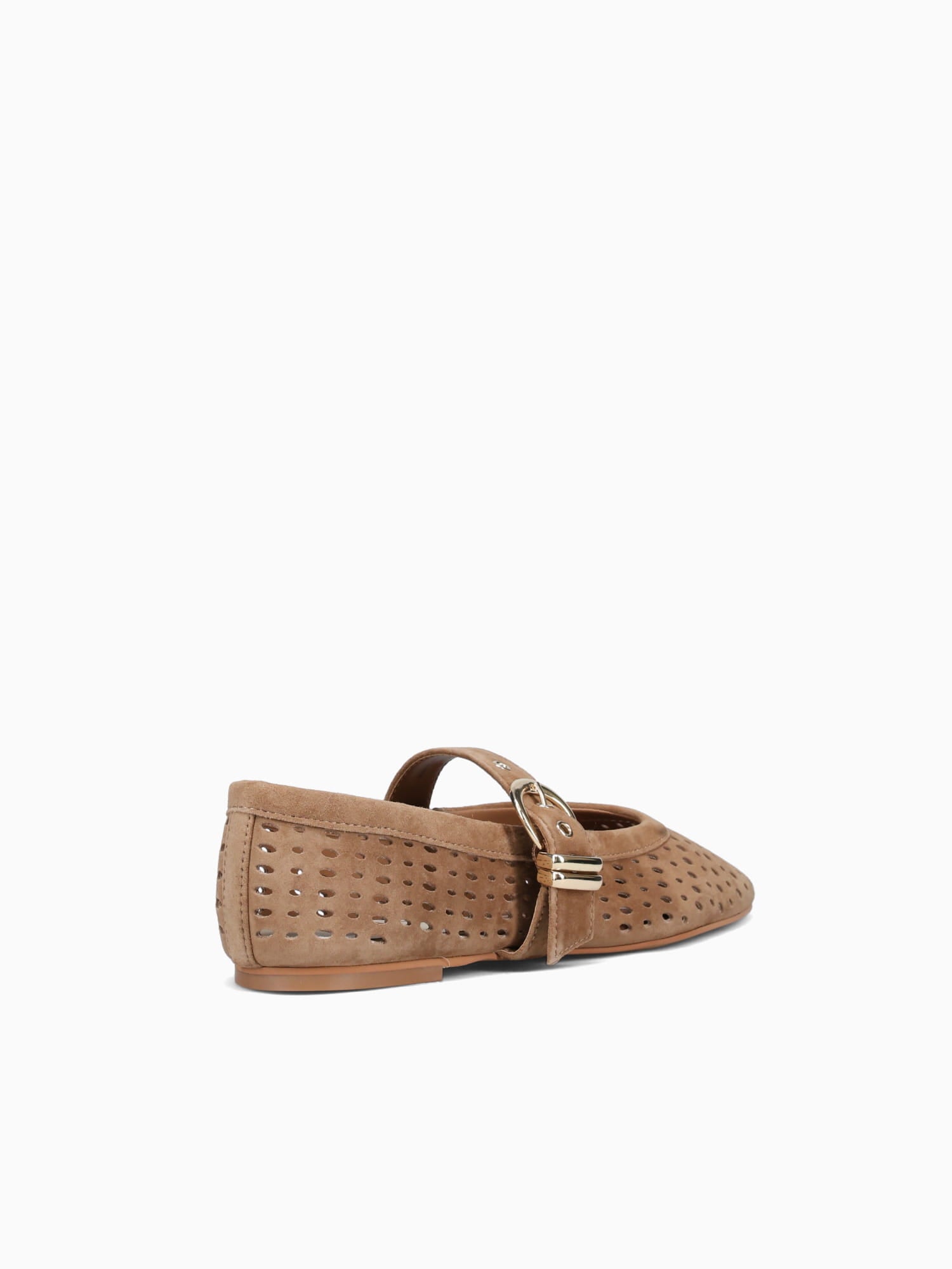 Mikel Lt Brown Perforated Suede Brown / 5 / M