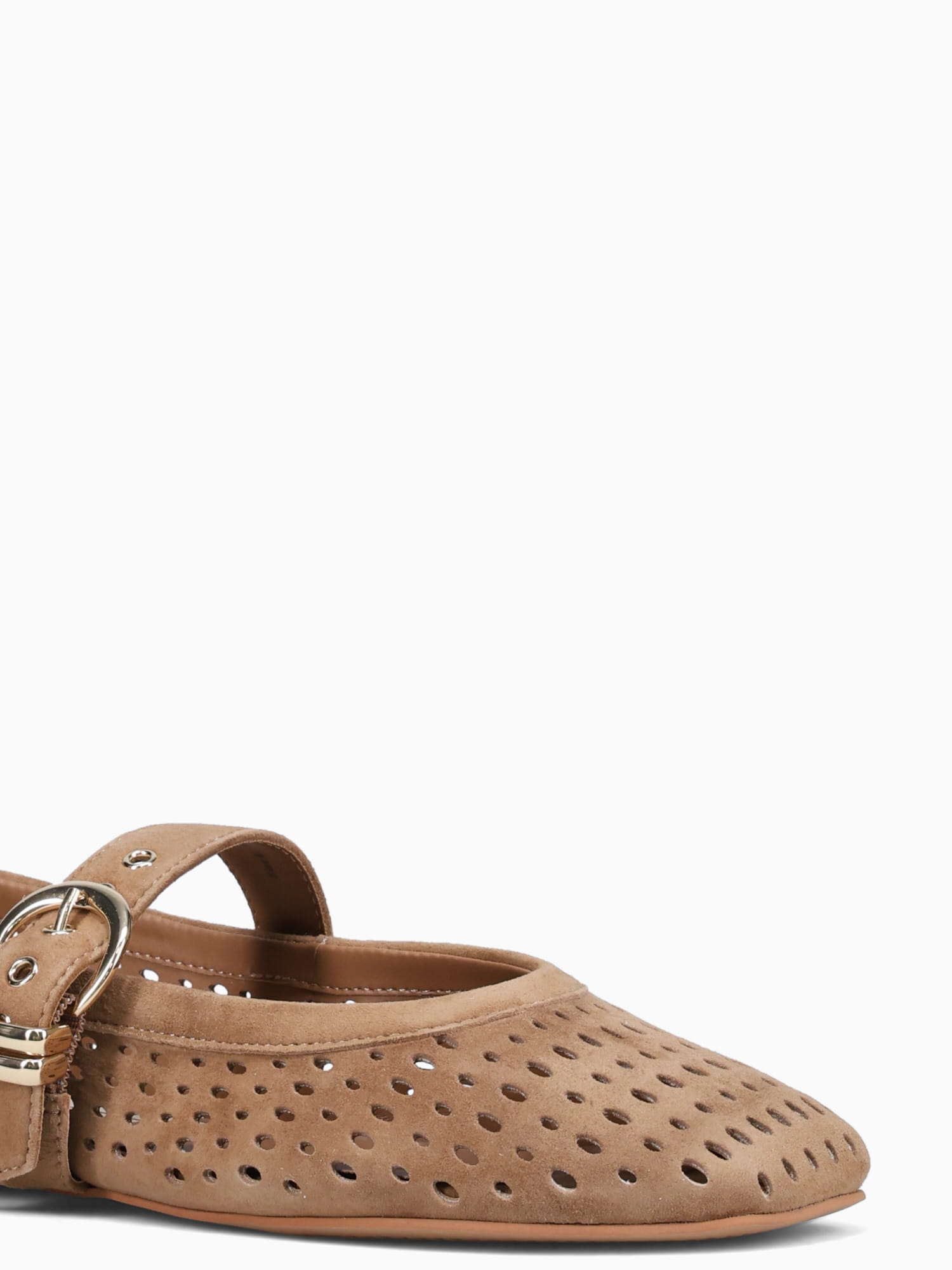 Mikel Lt Brown Perforated Suede Brown / 5 / M