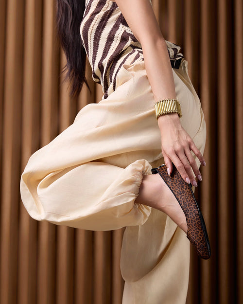 Ava Chestnut Leopard Leather