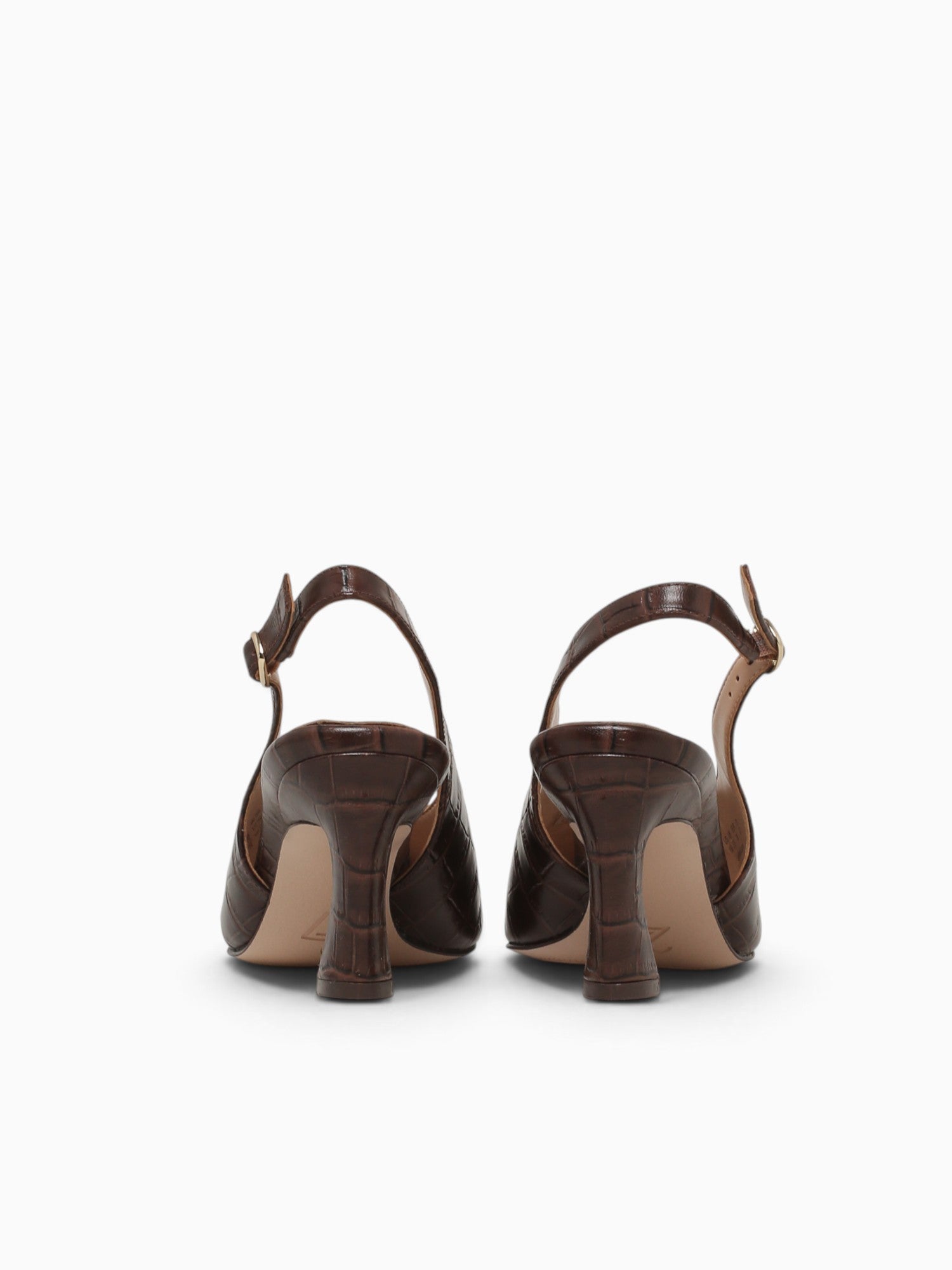 Elaine Chocolate Bar Croco Leather Dark Brown / 5 / M