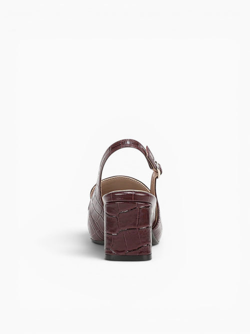Cypress Smoky Sangria Croco Leather Wine / 5 / M