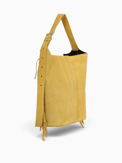 Donny Buckle Shoulder Bag Yellow #09 Yellow