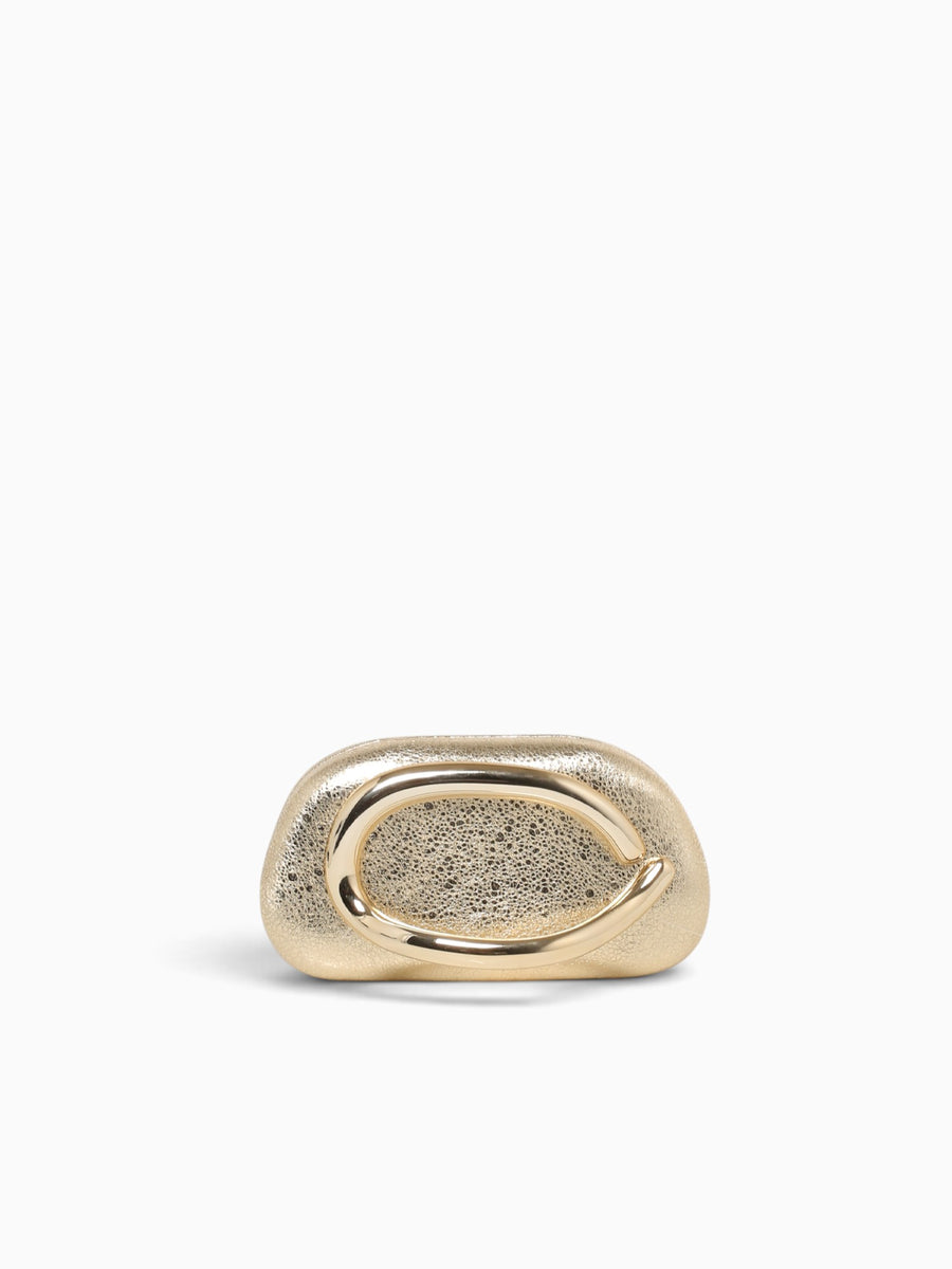 Olivia Box Bag Crinkled Gold Gold