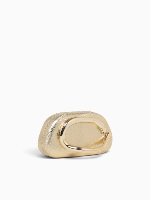 Olivia Box Bag Crinkled Gold Gold