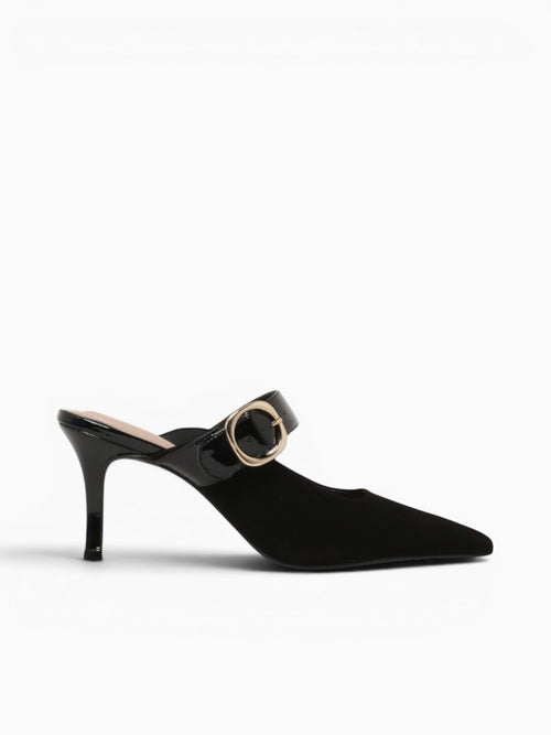 Greta Preto Kid Suede Verniz Black / 5 / M