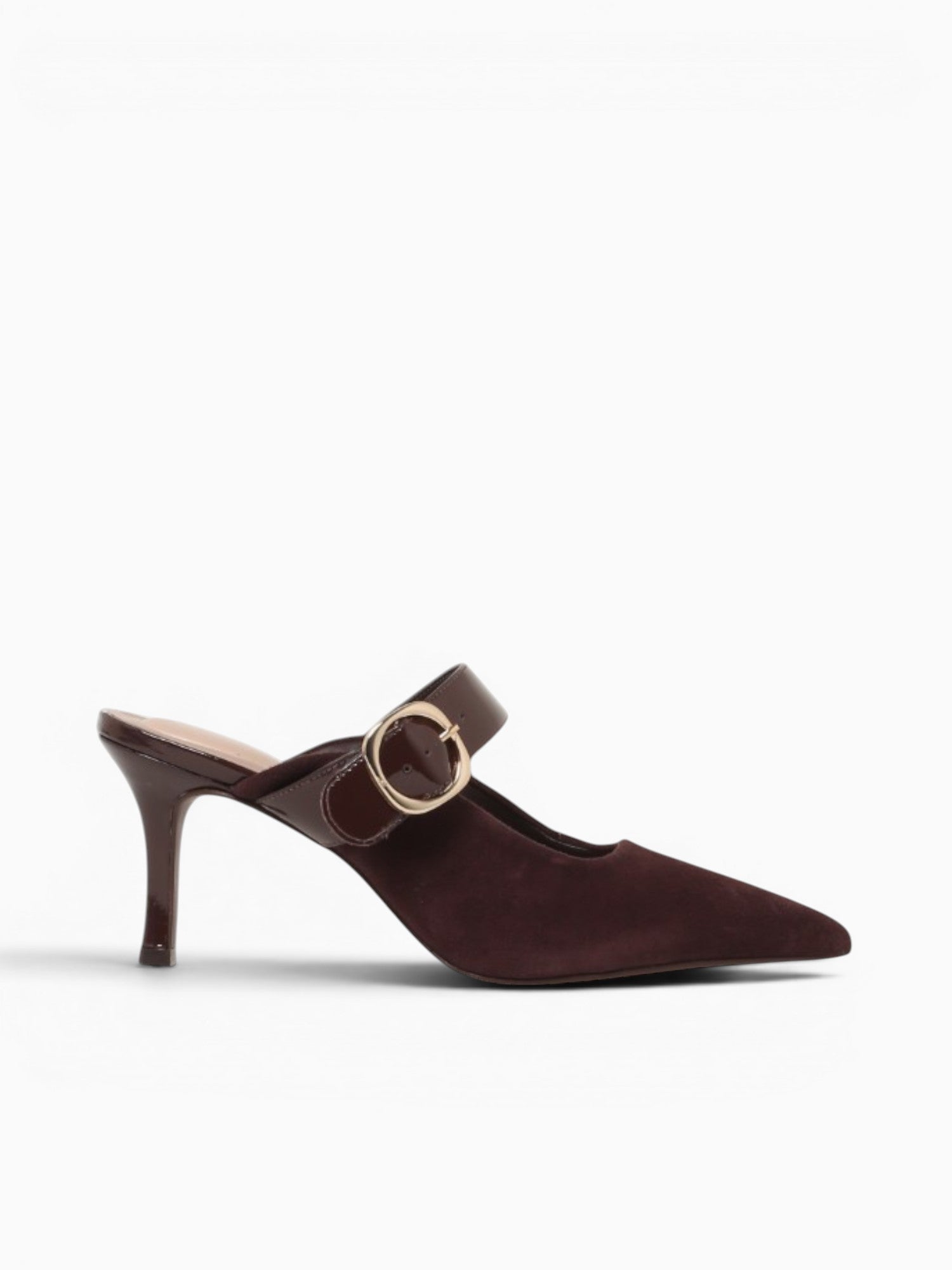 Greta Brown  Kid Suede Verniz Brown / 5 / M