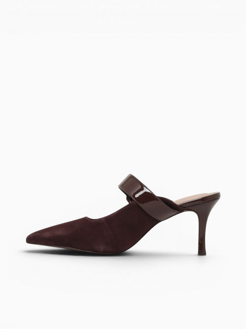 Greta Brown  Kid Suede Verniz Brown / 5 / M