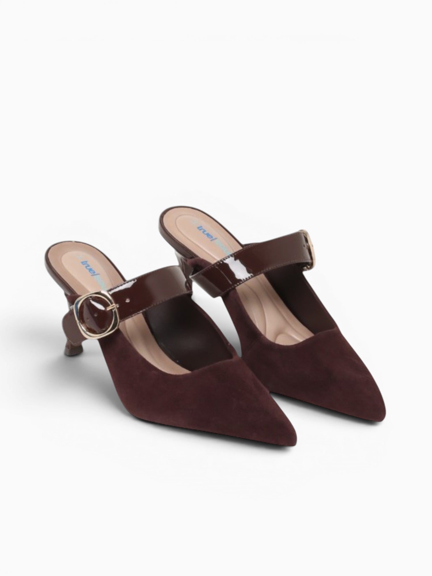 Greta Brown  Kid Suede Verniz Brown / 5 / M
