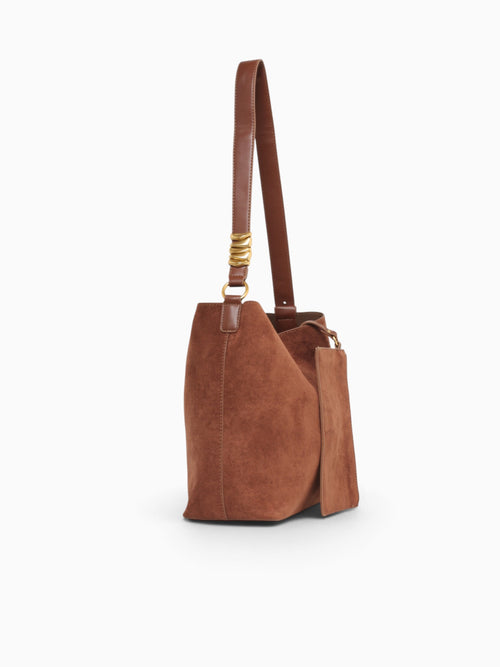 Amber Shoulder Bag Choco Brown Brown