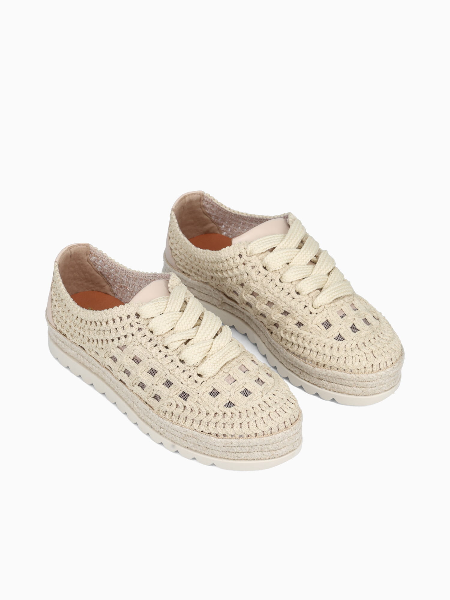 Eleanor Cream Weave Natural / 5 / M