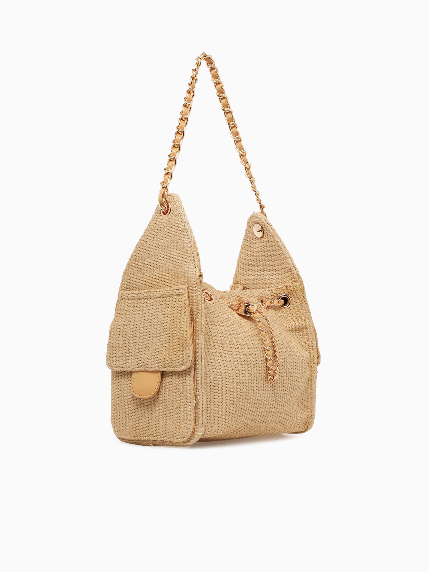 Paisely Shoulder Bag Beige Beige