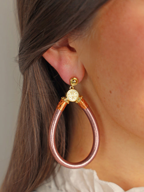 Rose Gold All Weather Earrings Rose Gold