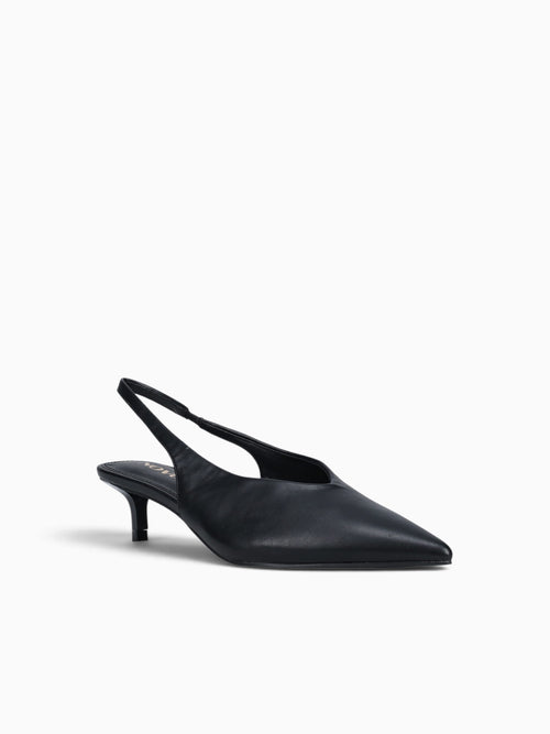 Aiken Black Smooth Leather Black / 5 / M