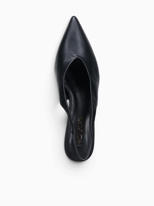 Aiken Black Smooth Leather Black / 5 / M