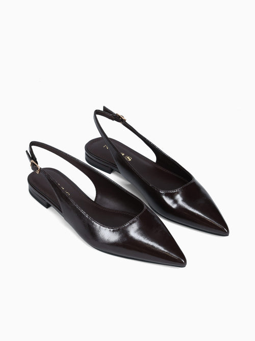Alida Brown Patent Brown / 5 / M