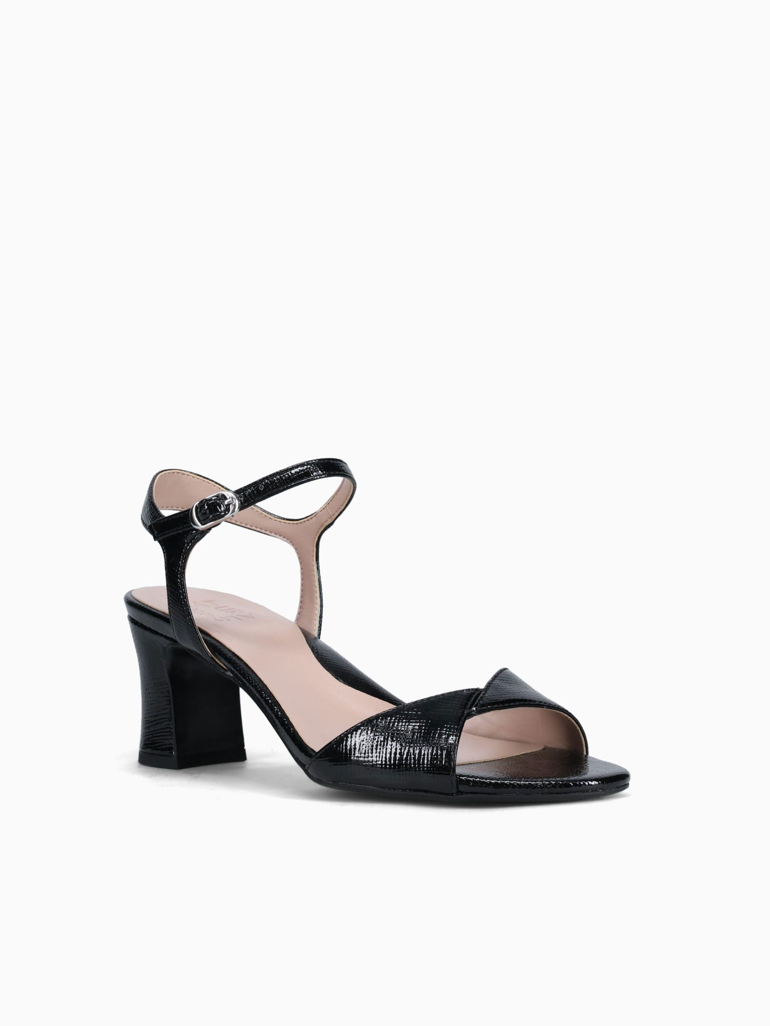 Nyla Black Textured Patent Black / 5 / M