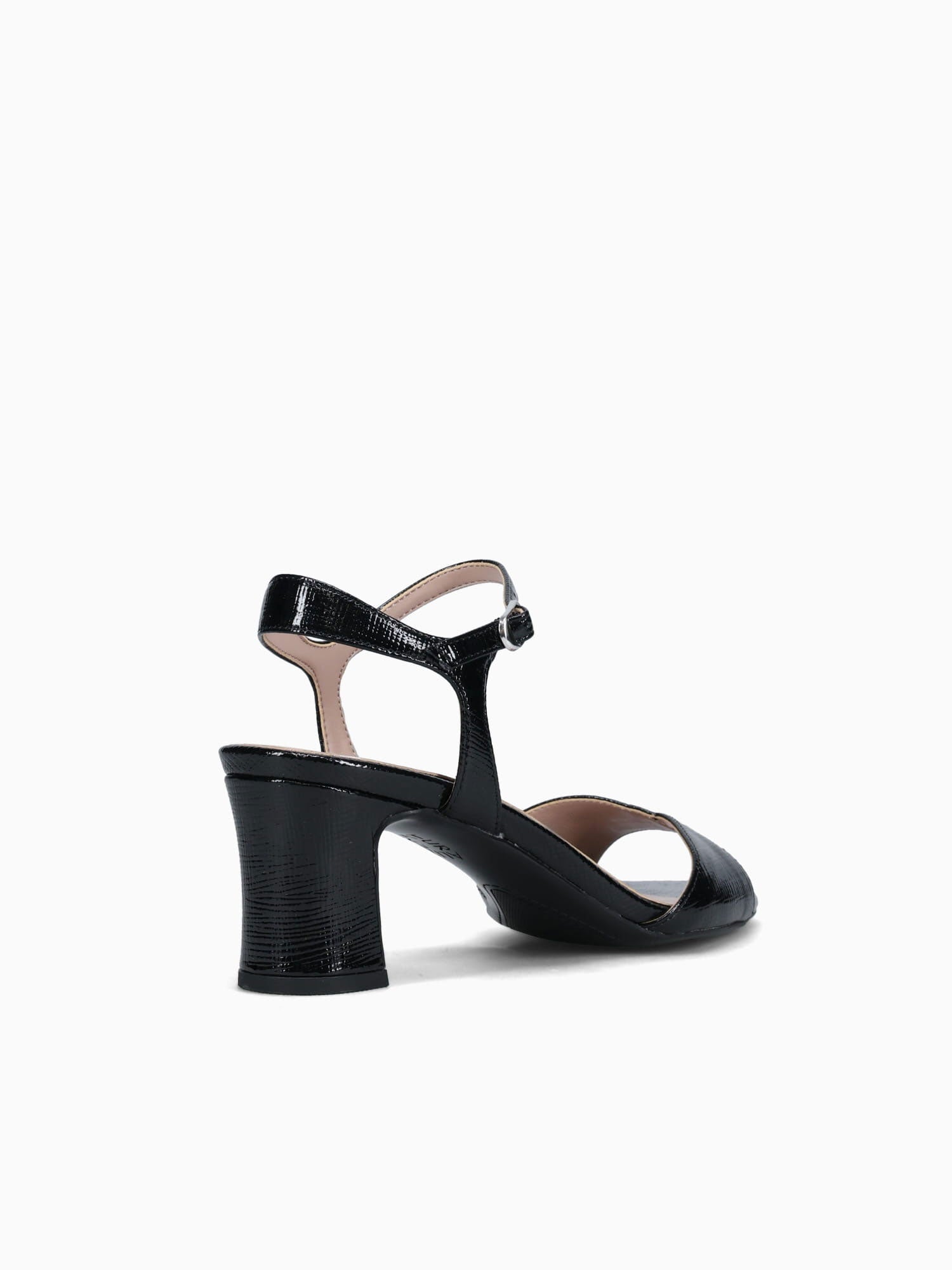 Nyla Black Textured Patent Black / 5 / M