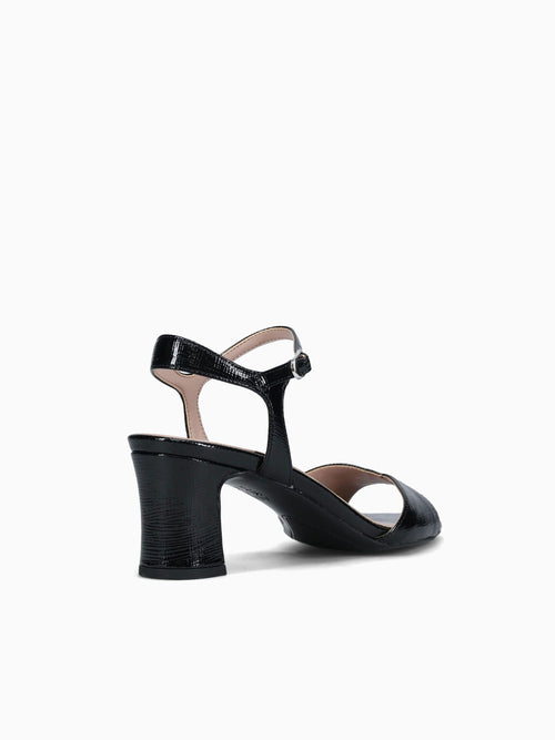 Nyla Black Textured Patent Black / 5 / M