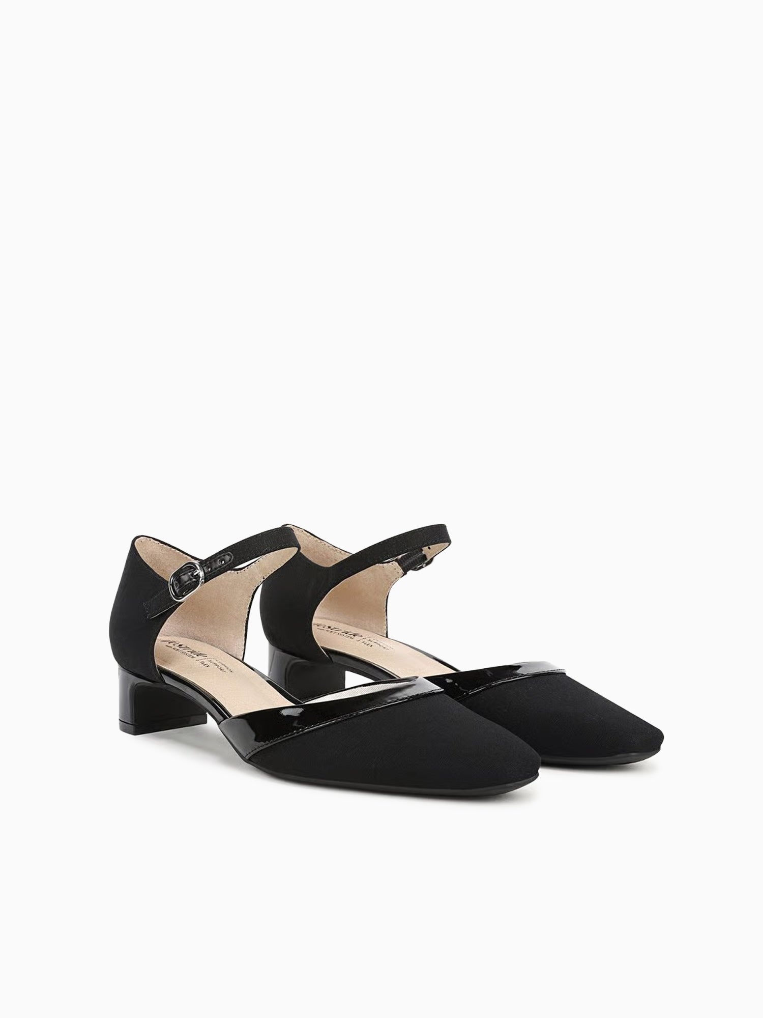 Leighton Black Fabric Patent Black / 5 / M