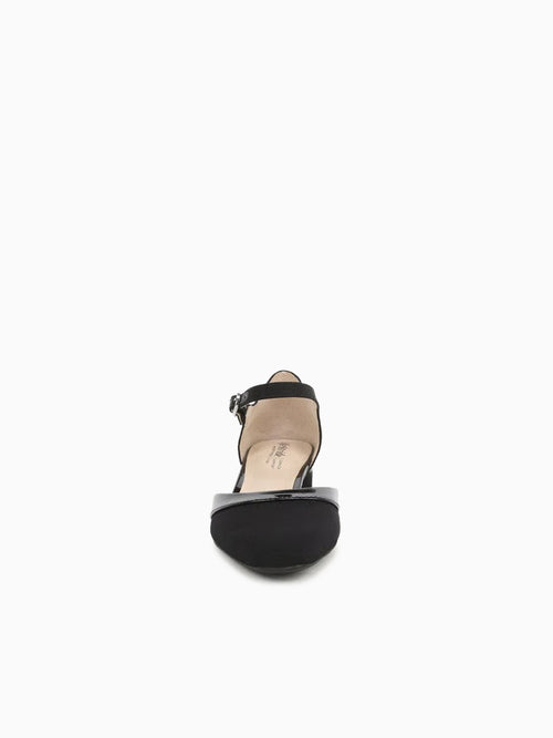 Leighton Black Fabric Patent Black / 5 / M