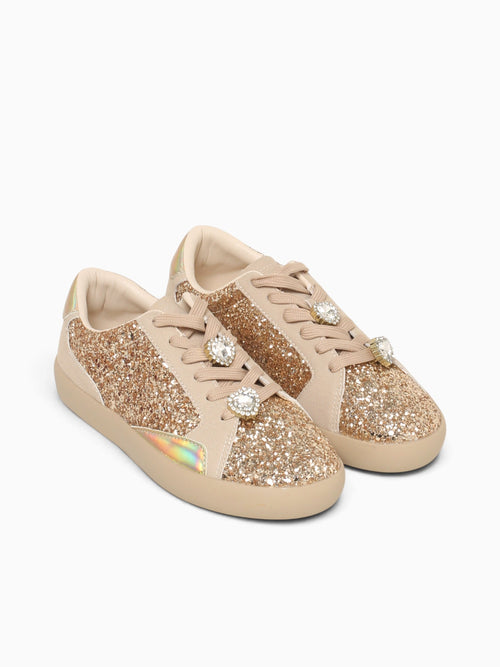 Scarlett Gold Glitter Gold / 5 / M