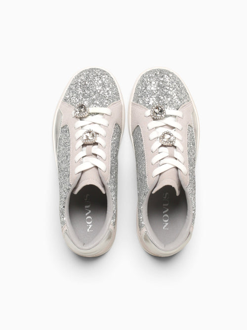 Scarlett Silver Glitter Silver / 5 / M