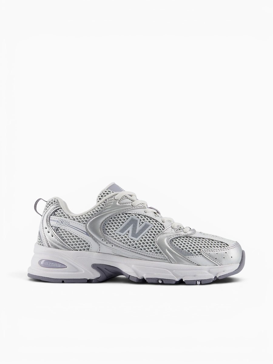 530 Grey Silver Leather Mesh Grey / 4 / M
