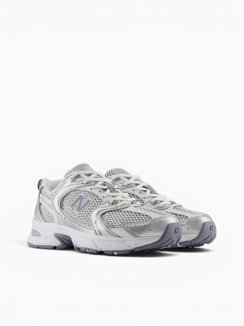 530 Grey Silver Leather Mesh Grey / 4 / M
