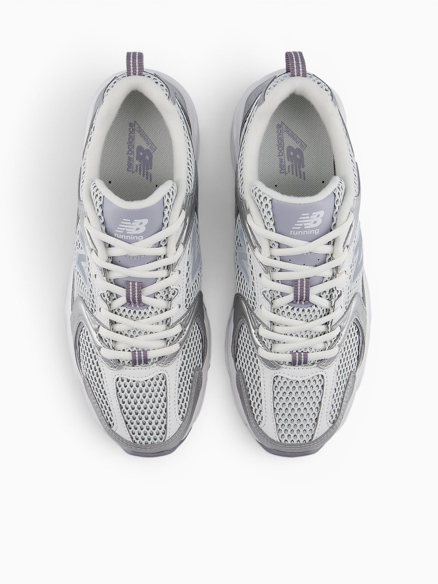 530 Grey Silver Leather Mesh Grey / 4 / M