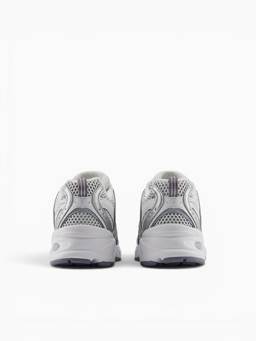 530 Grey Silver Leather Mesh Grey / 4 / M