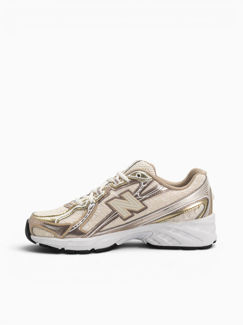 740 Gold Leather Mesh