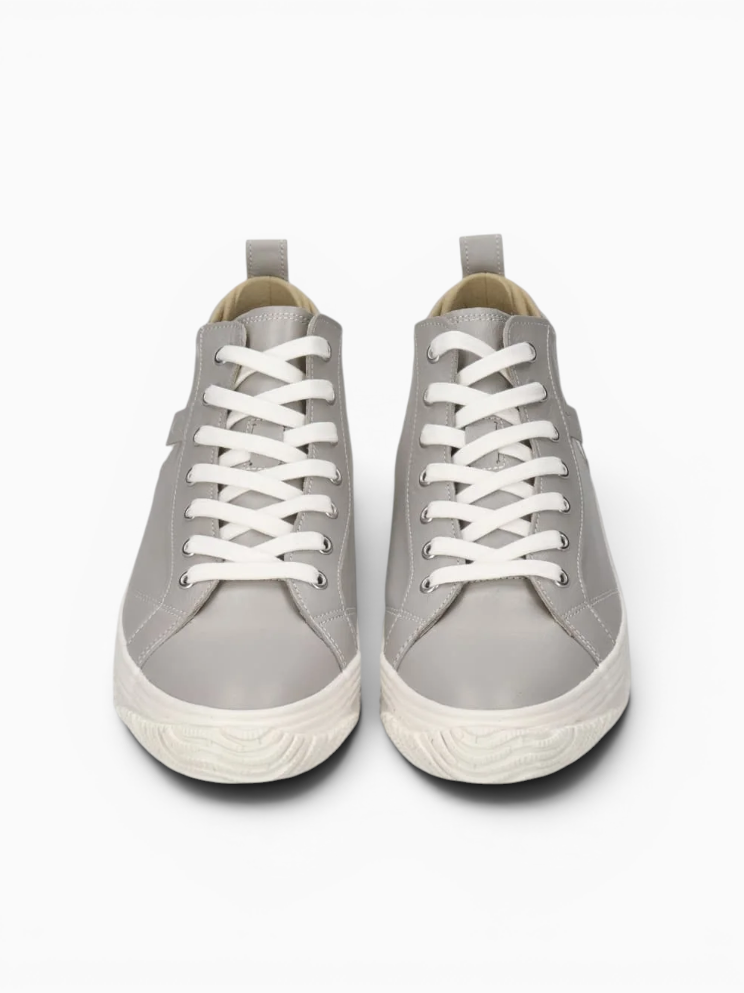 Popular Boot Light Grey Leather Grey / 8 / M