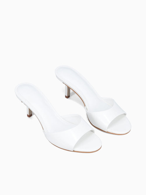 Maarva White Leather White / 5 / M