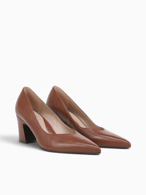 Ella Caramel Brown Leather Brown / 5 / M