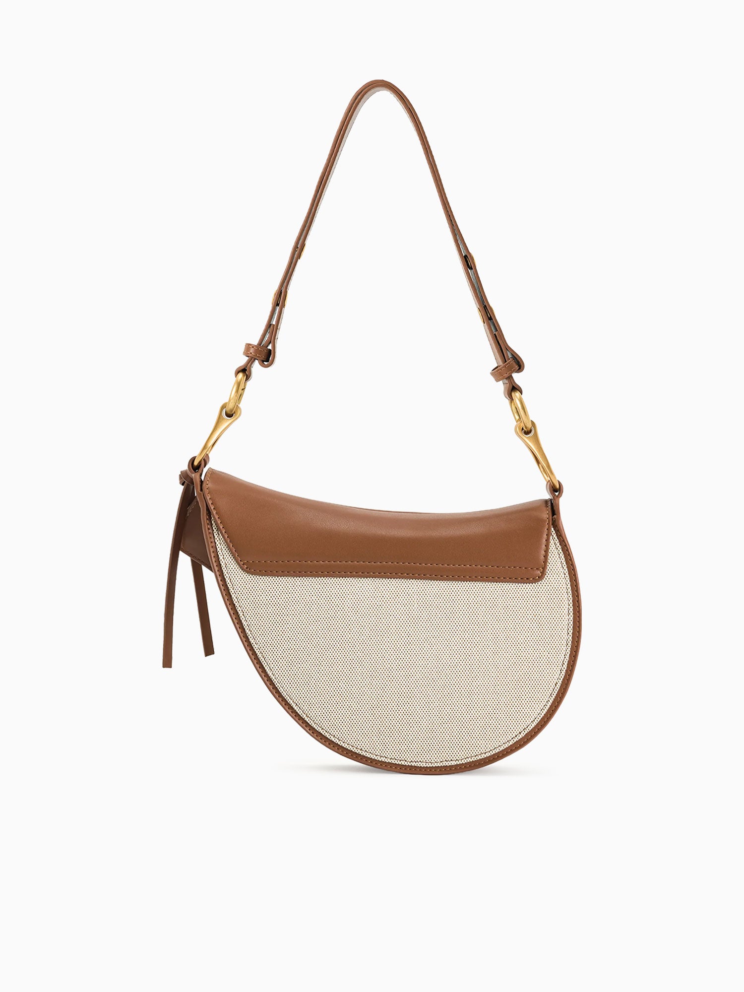 Ashlie Shoulder Bag Brown Canvas Brown Multi