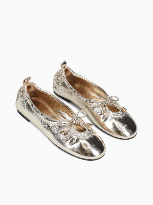 Audrey Platino Leather Gold / 5 / M