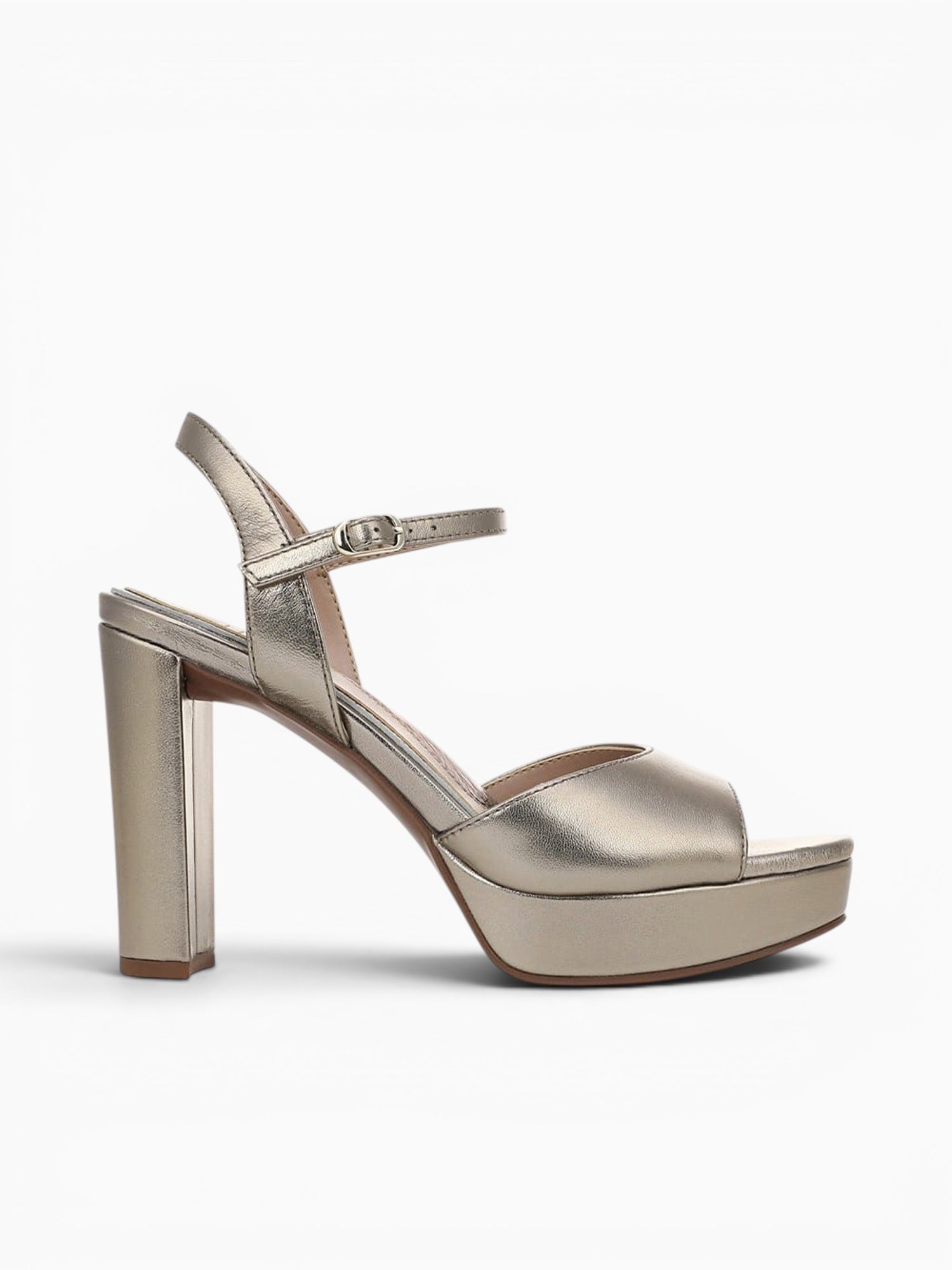 Marigold Patina Pewter Metallic Leather Pewter / 5 / M