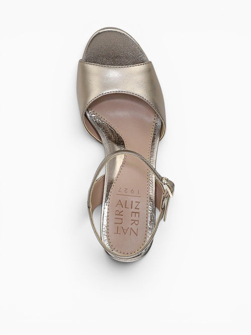 Marigold Patina Pewter Metallic Leather Pewter / 5 / M